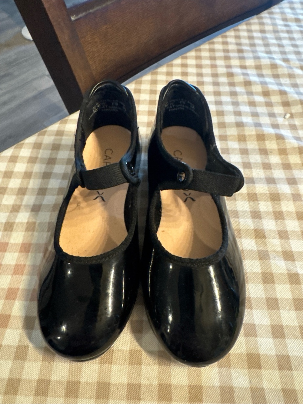 Kids Black Patent tap shoes Capezio